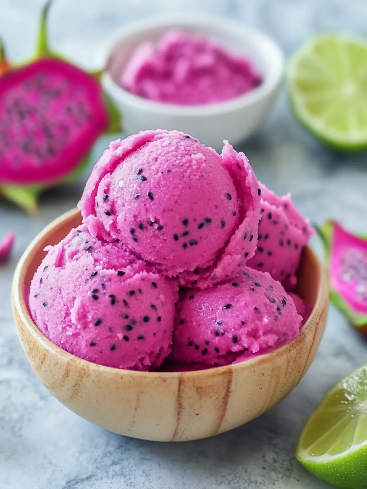 Cool Down with Refreshing Dragon Fruit Sorbet Bliss 3 Dragon Fruit Sorbet