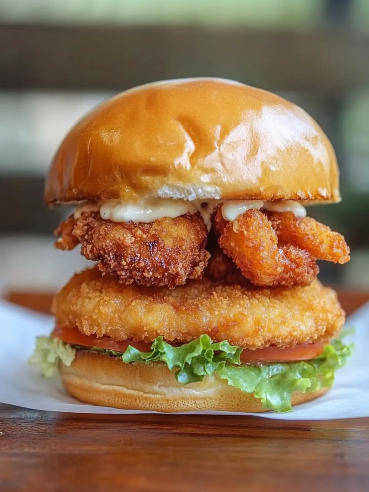 Crispy Fried Shrimp Burger Recipe for a Flavorful Twist 2 Crispy Fried Shrimp Burger