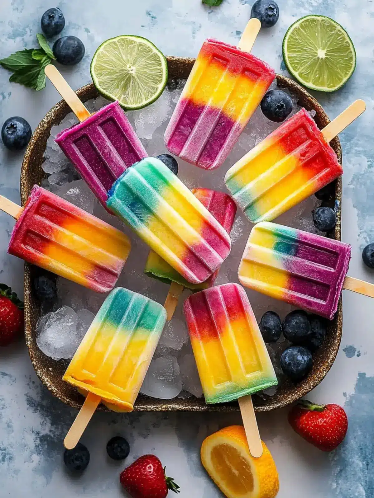 Vibrant Vegan Rainbow Popsicles for a Fun Summer Treat 4 VEGAN Rainbow Popsicles