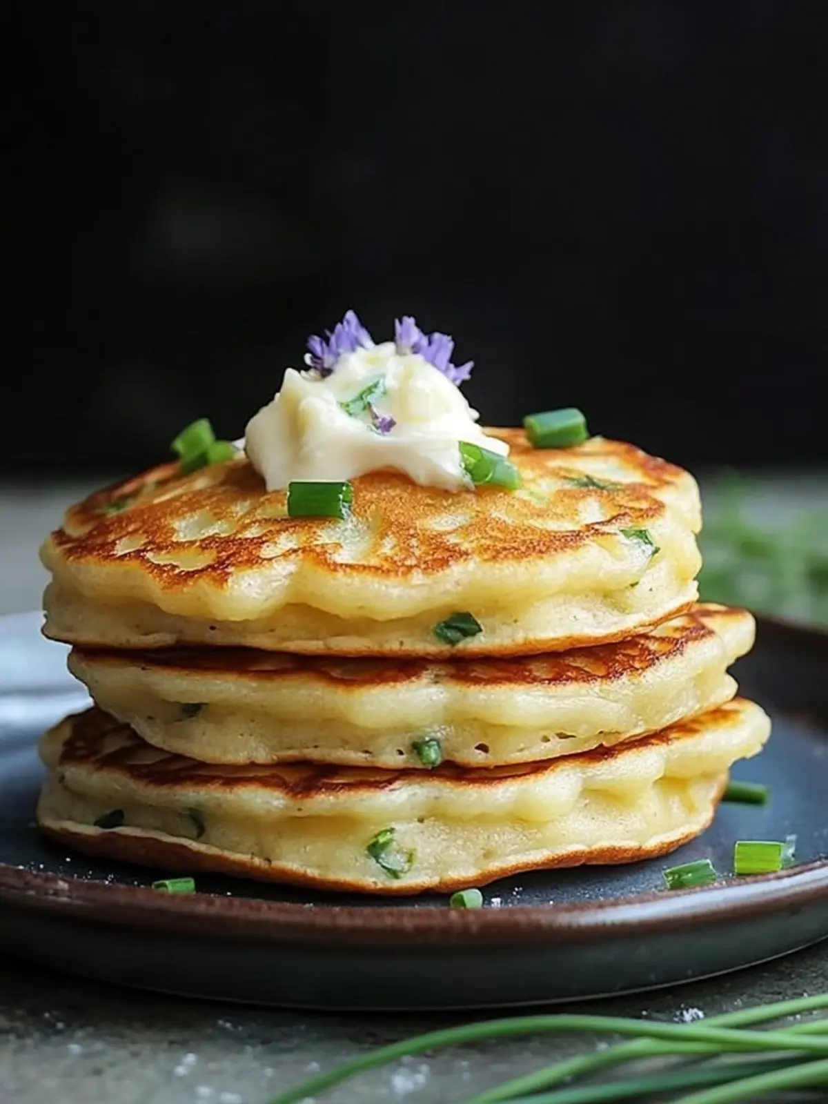 Cheese & Chive Pancakes That Redefine Breakfast Bliss 5 Cheese & Chive Pancakes