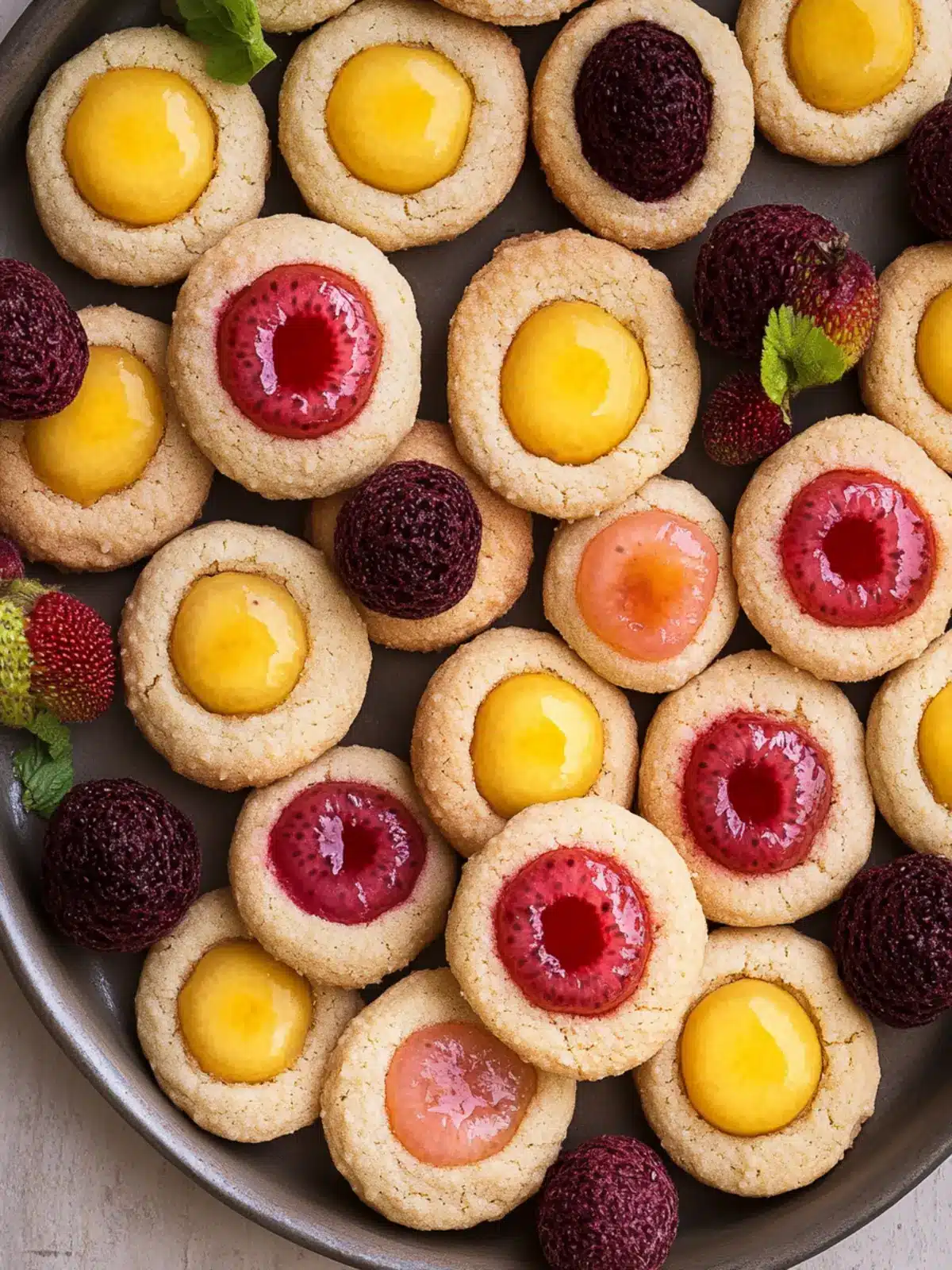 Delicious Fruit Filled Thumbprint Cookies That Wow Your Senses 3 Fruit Filled Thumbprint Cookies