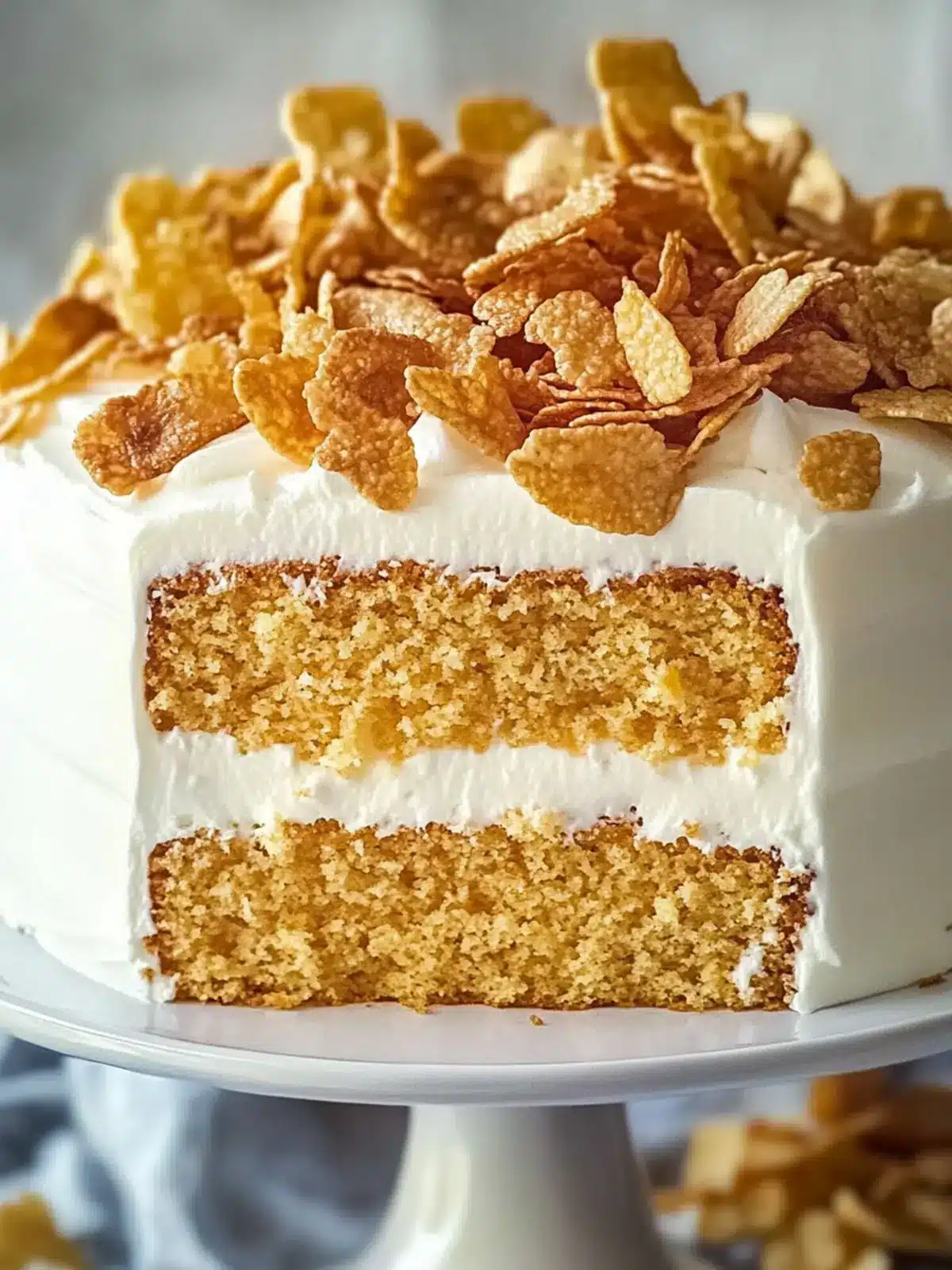 Cornflake Crunch Cake: A Simple Sweet Family Delight 3 Cornflake Crunch Cake