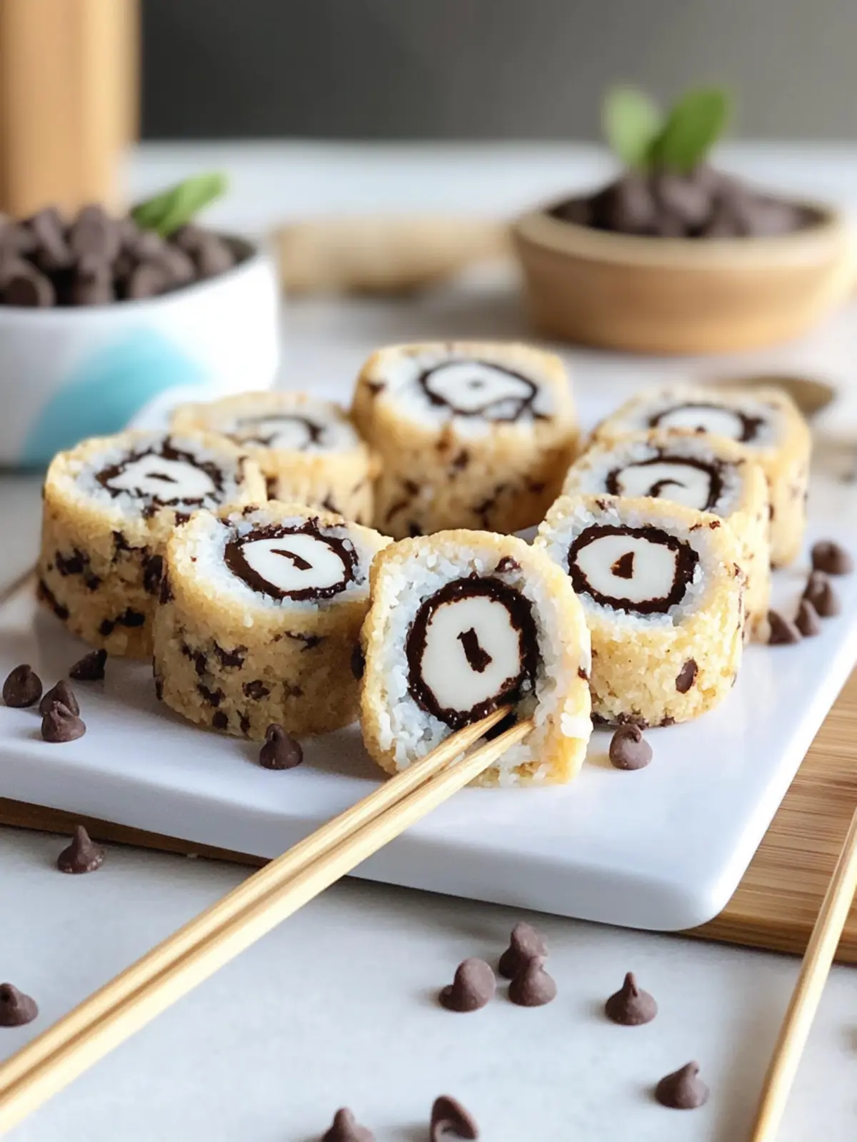 Chocolate Chip Cookie Sushi: A Fun No-Bake Treat You’ll Love 3 Chocolate Chip Cookie Sushi