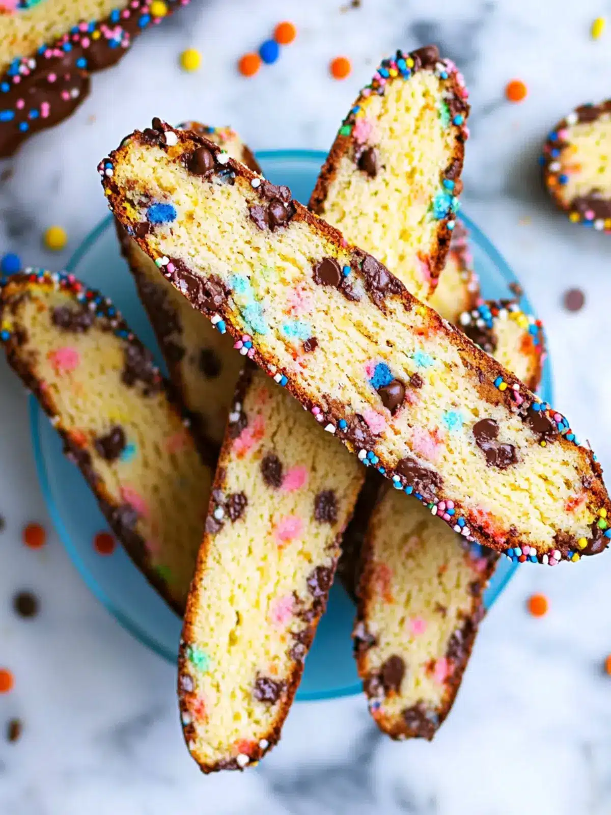 Chocolate Chip Rainbow Biscotti for Festive Fun and Flavor 5 Chocolate Chip Rainbow Biscotti