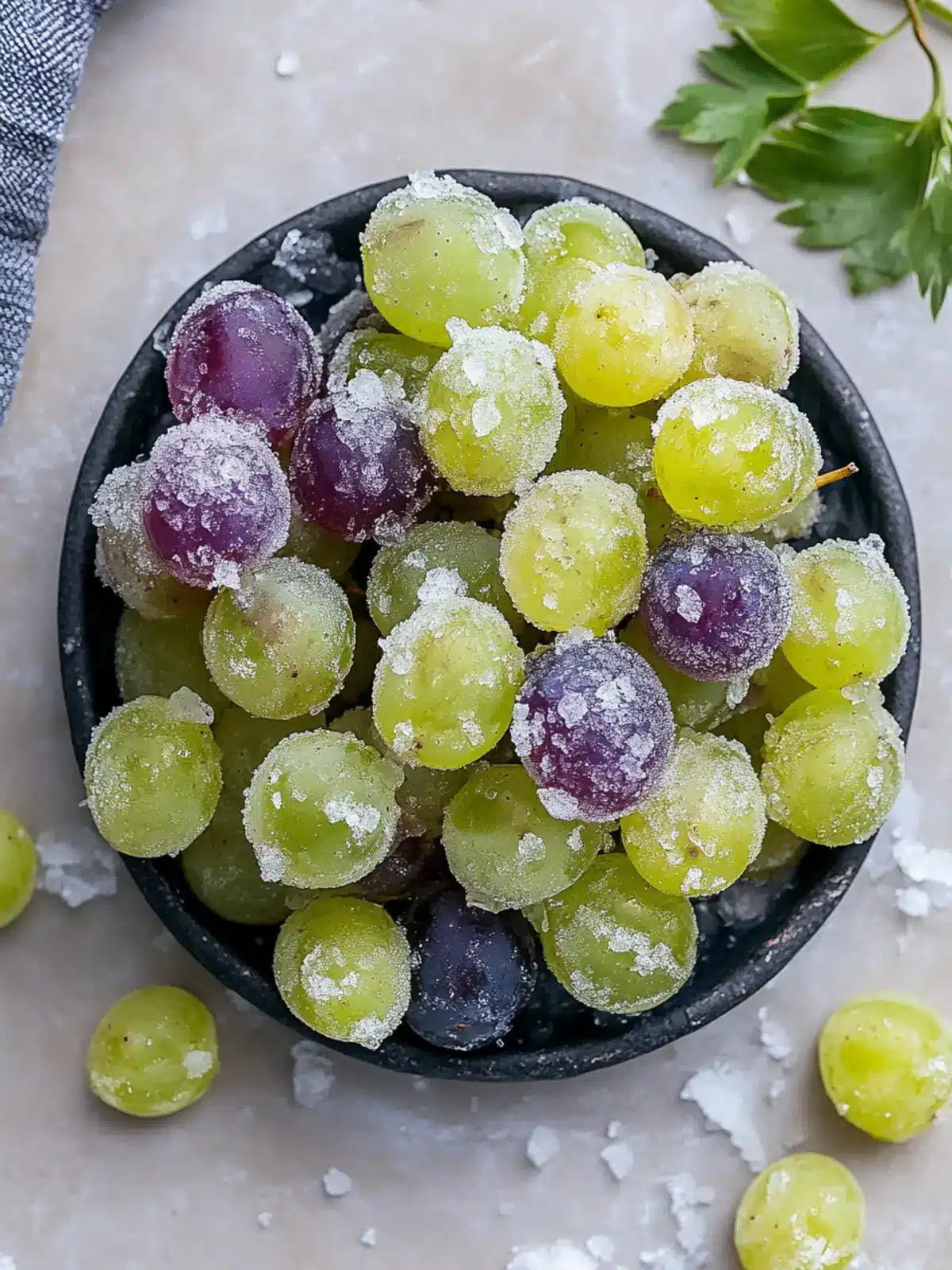 Candied Frozen Sour Grapes: Sweet, Tart Vegan Delight 3 Candied Frozen Sour Grapes