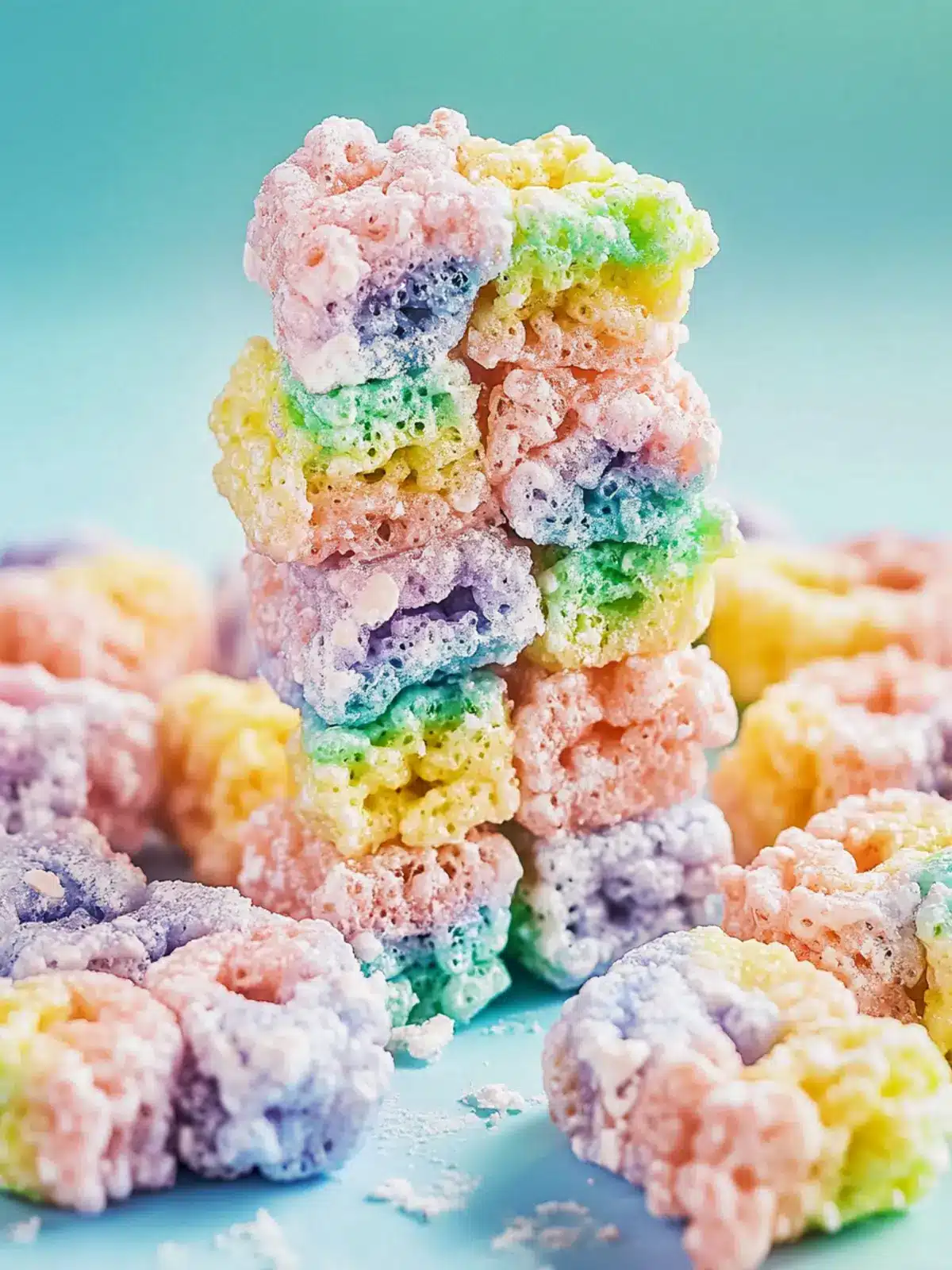 Rainbow Rice Krispies Treats That Will Brighten Your Day 6 Rainbow Rice Krispies