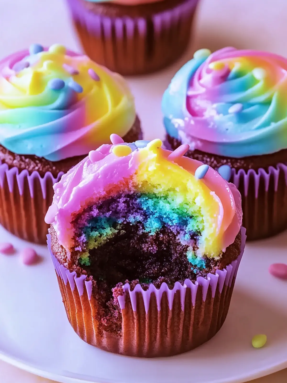 Colorful Rainbow Cupcakes That Will Brighten Any Celebration 4 Rainbow Cupcakes