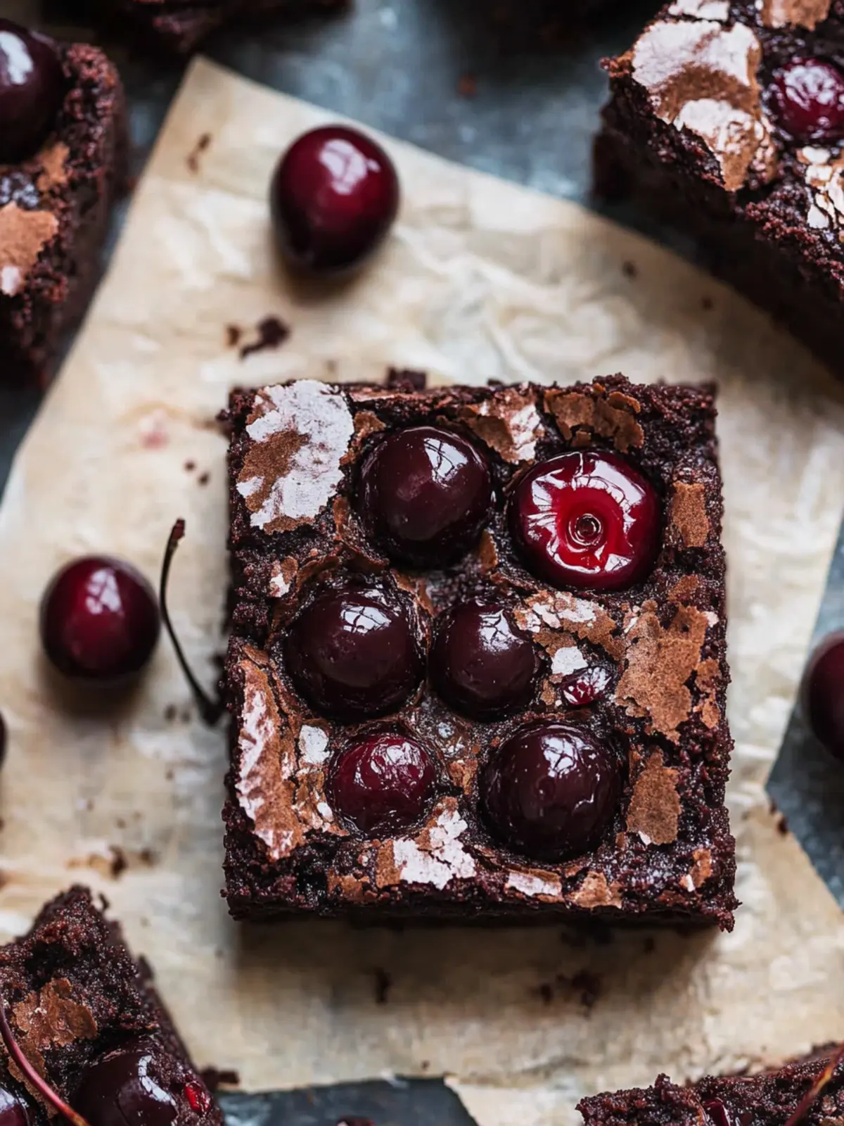 Fudgy Chocolate Cherry Brownies You’ll Crave Every Time 4 Chocolate Cherry Brownies