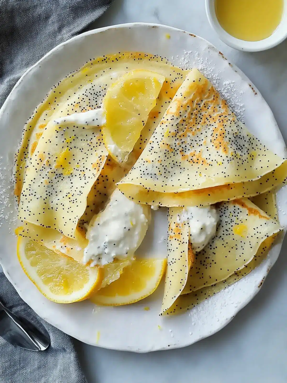 Delicious Poppy Seed Crêpes with Tangy Lemon Curd and Ricotta 2 Poppy Seed Crêpes with Tangy Lemon Curd and Ricotta