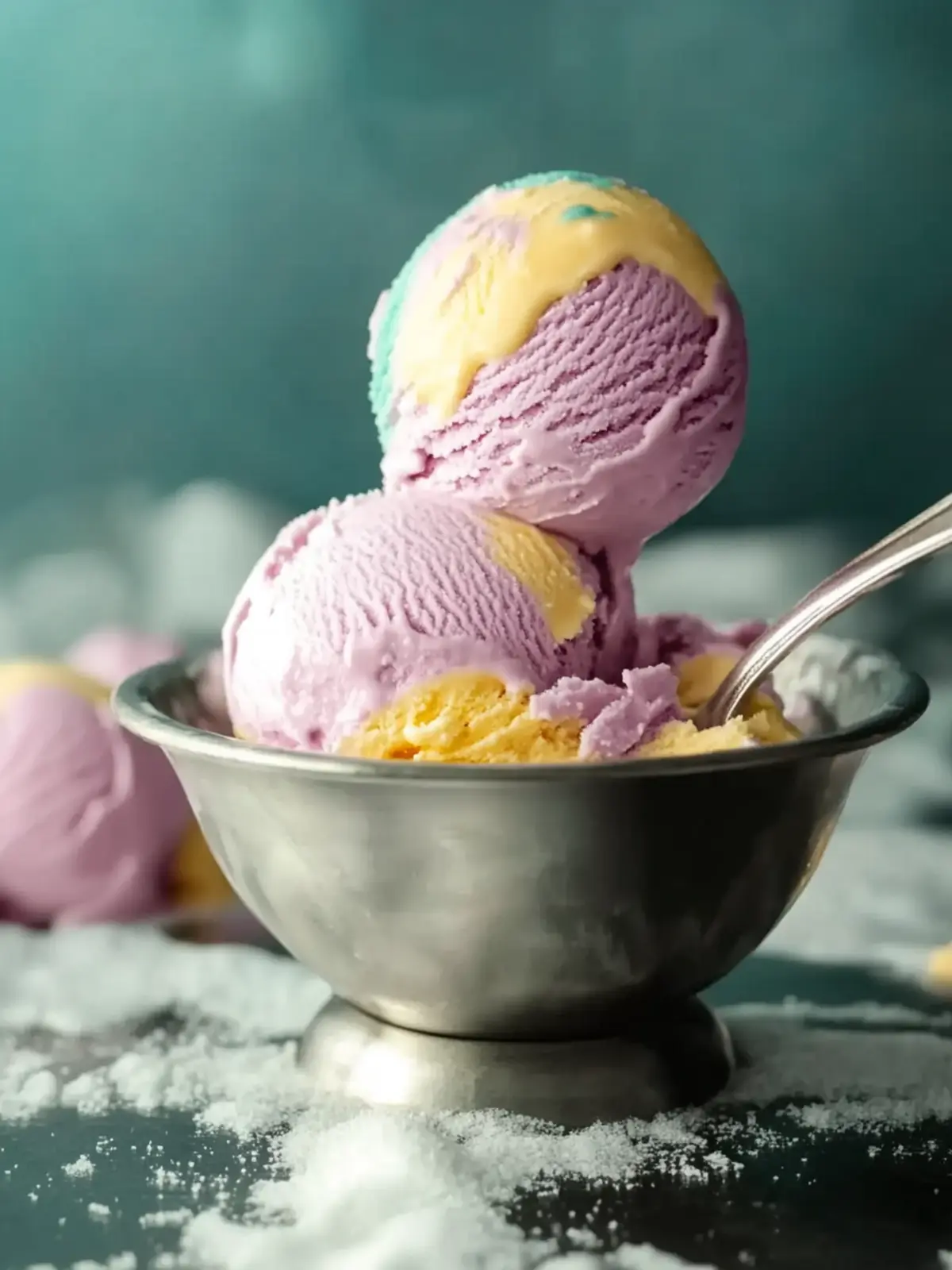 Make Irresistible Moon Mist Ice Cream: Fun Banana & Grape Swirl 4 Moon Mist Ice Cream