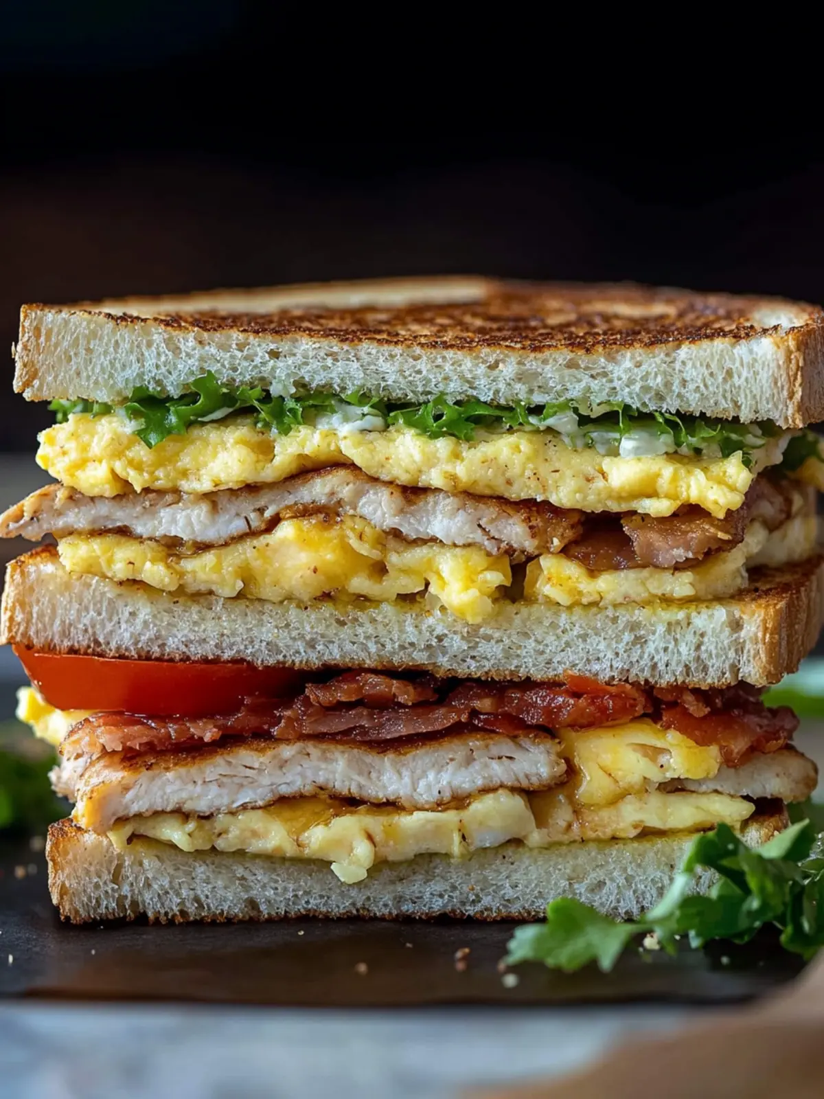 Ultimate Breakfast Club Sandwich for Weekend Brunch Bliss 3 Breakfast Club Sandwich
