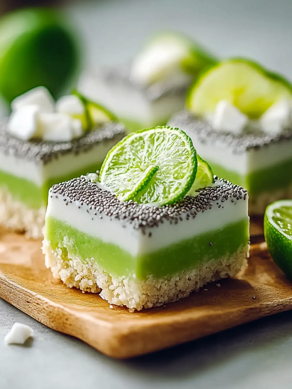 Coconut Lime Chia Pudding Bars for a Guilt-Free Indulgence 2 Coconut Lime Chia Pudding Bars
