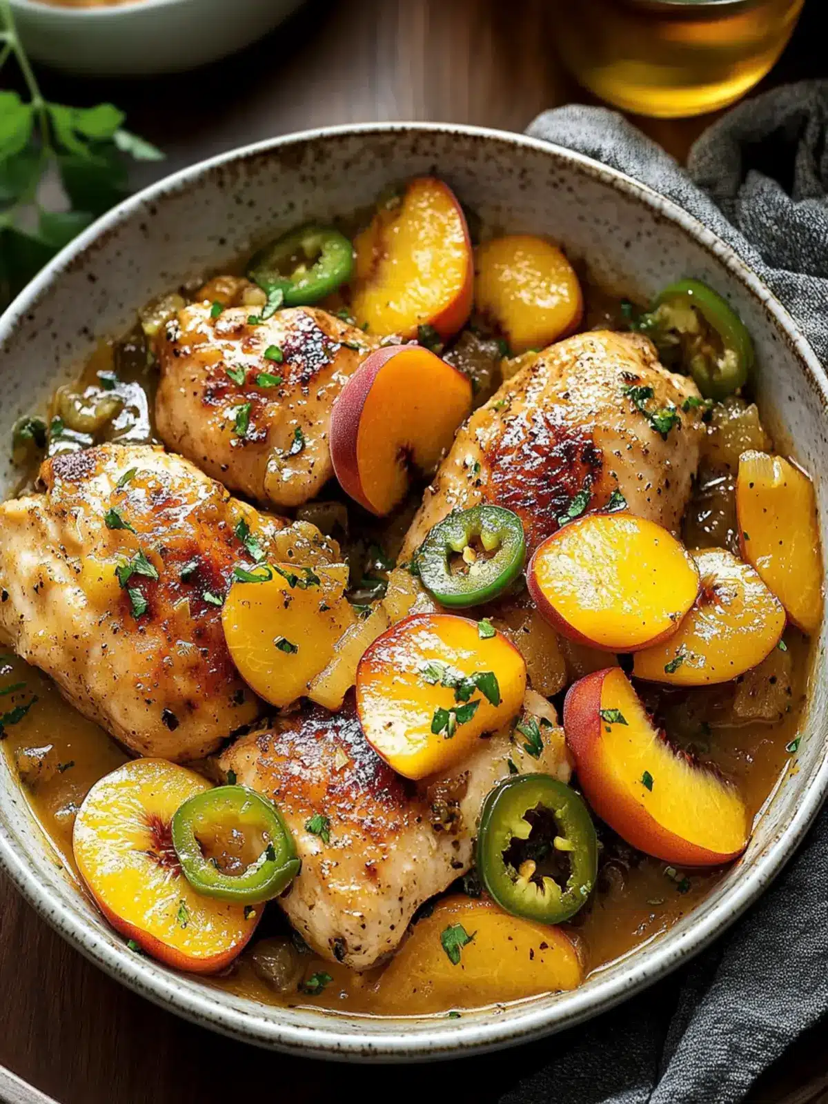 Savor Sweet and Spicy Jalapeno Peach Chicken Tonight! 4 Jalapeno Peach Chicken