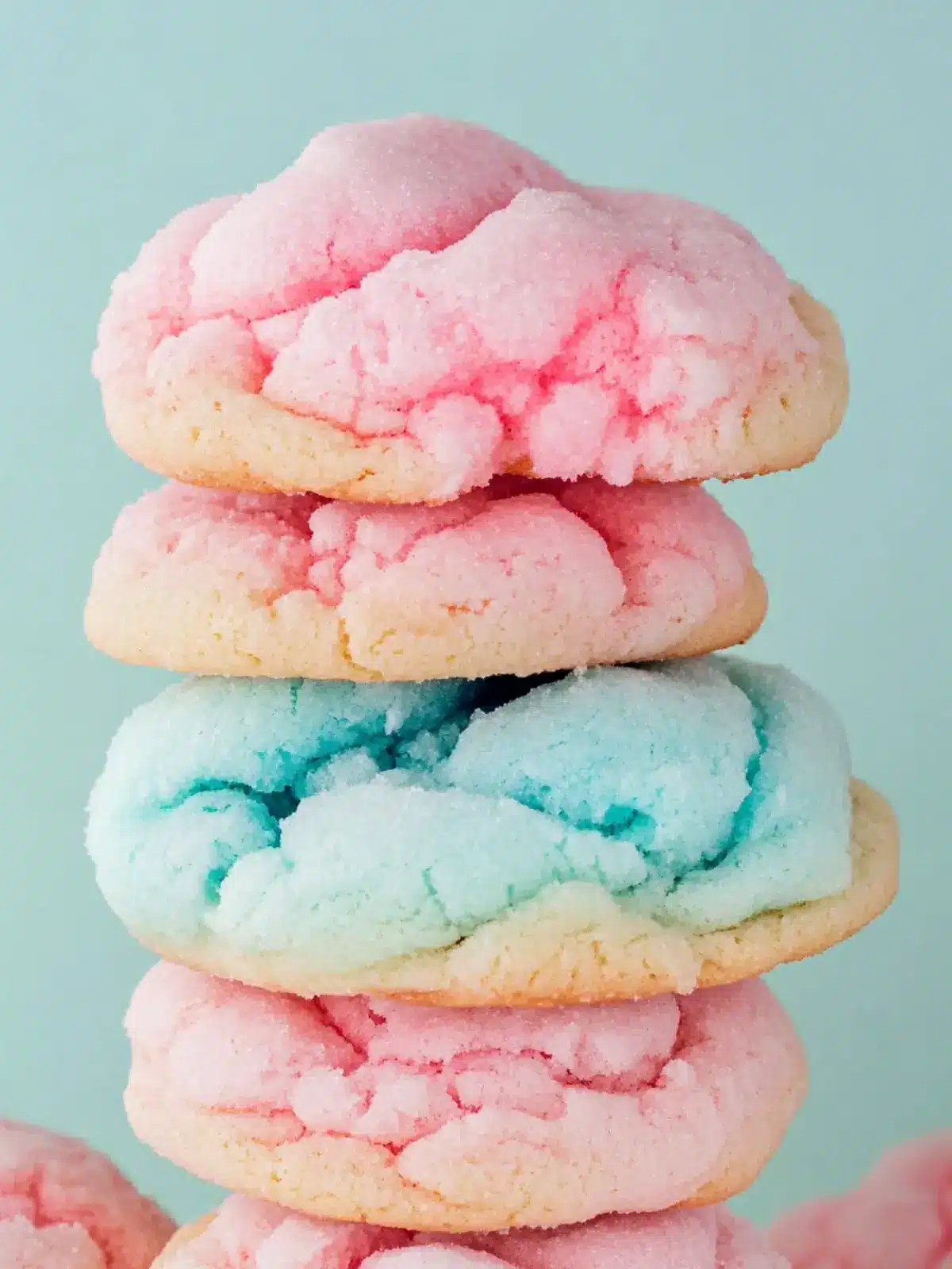 Fluffy Cotton Candy Cookies That Taste Like Childhood 2 Cotton Candy Cookies