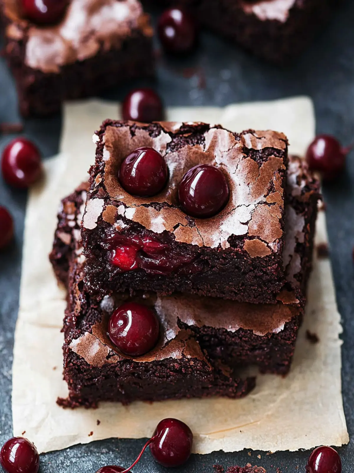 Fudgy Chocolate Cherry Brownies You’ll Crave Every Time 5 Chocolate Cherry Brownies