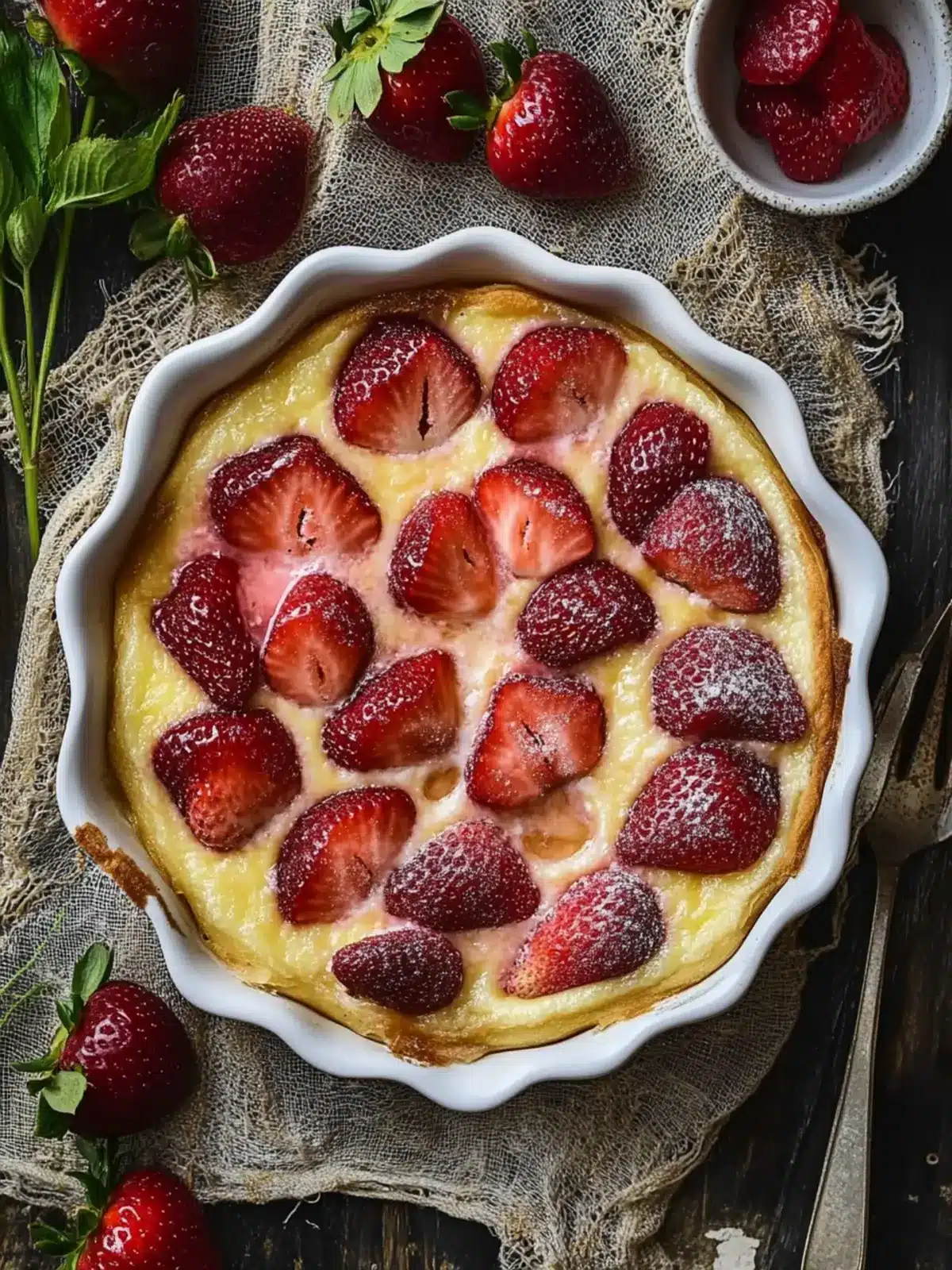 Irresistible Strawberry Flaugnarde: Easy French Dessert Delight 3 Strawberry Flaugnarde