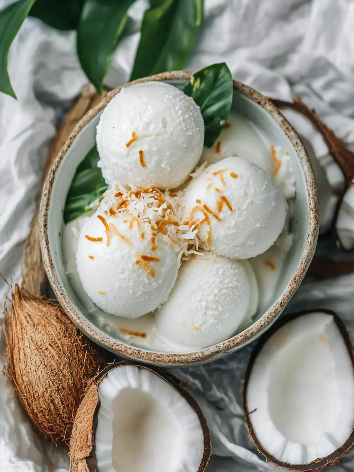 Creamy Coconut Sorbet: Your Easy Vegan Summer Delight 2 Coconut Sorbet