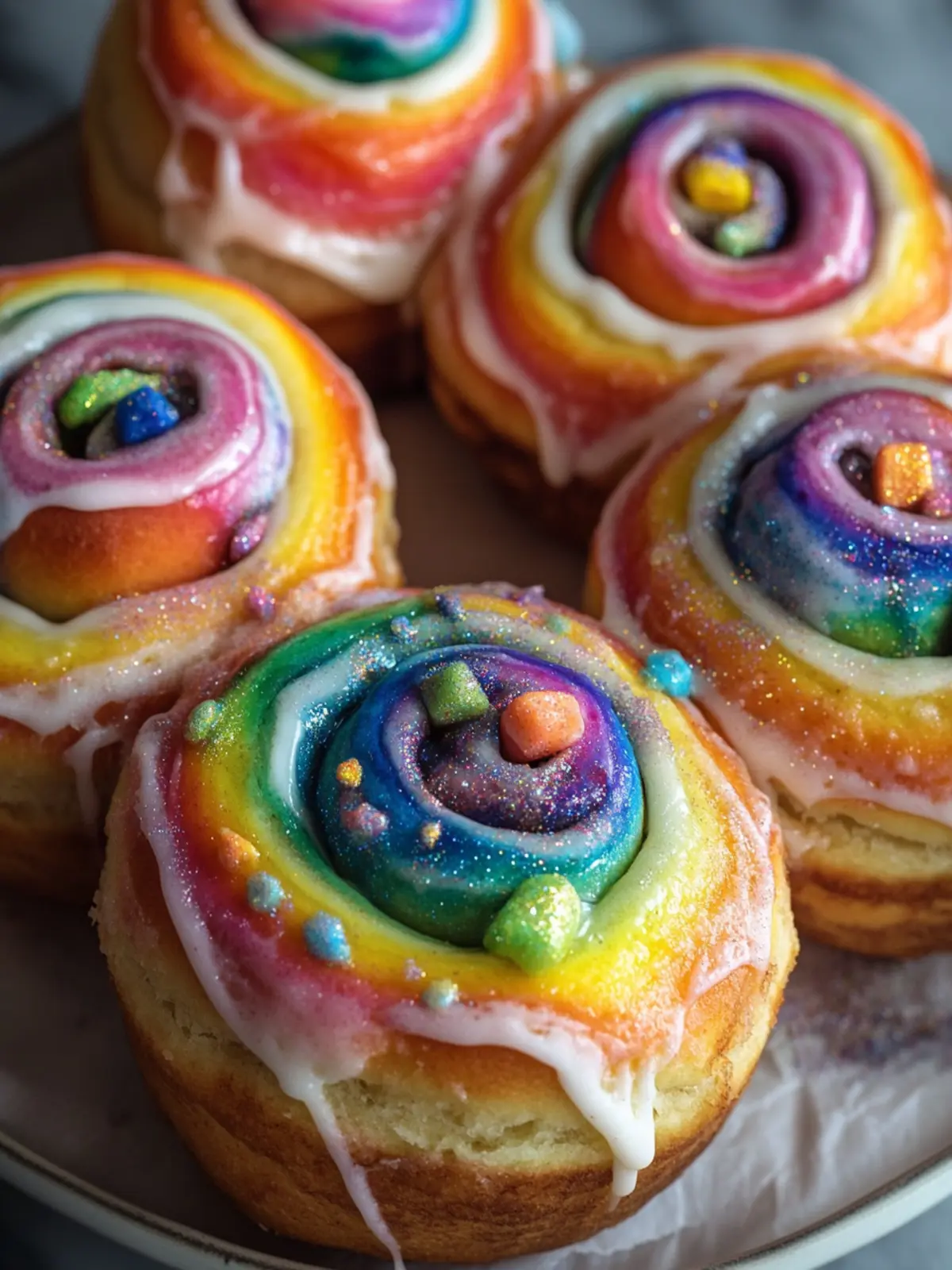 Brighten Your Day with Rainbow Cinnamon Rolls Recipe 3 Rainbow Cinnamon Rolls