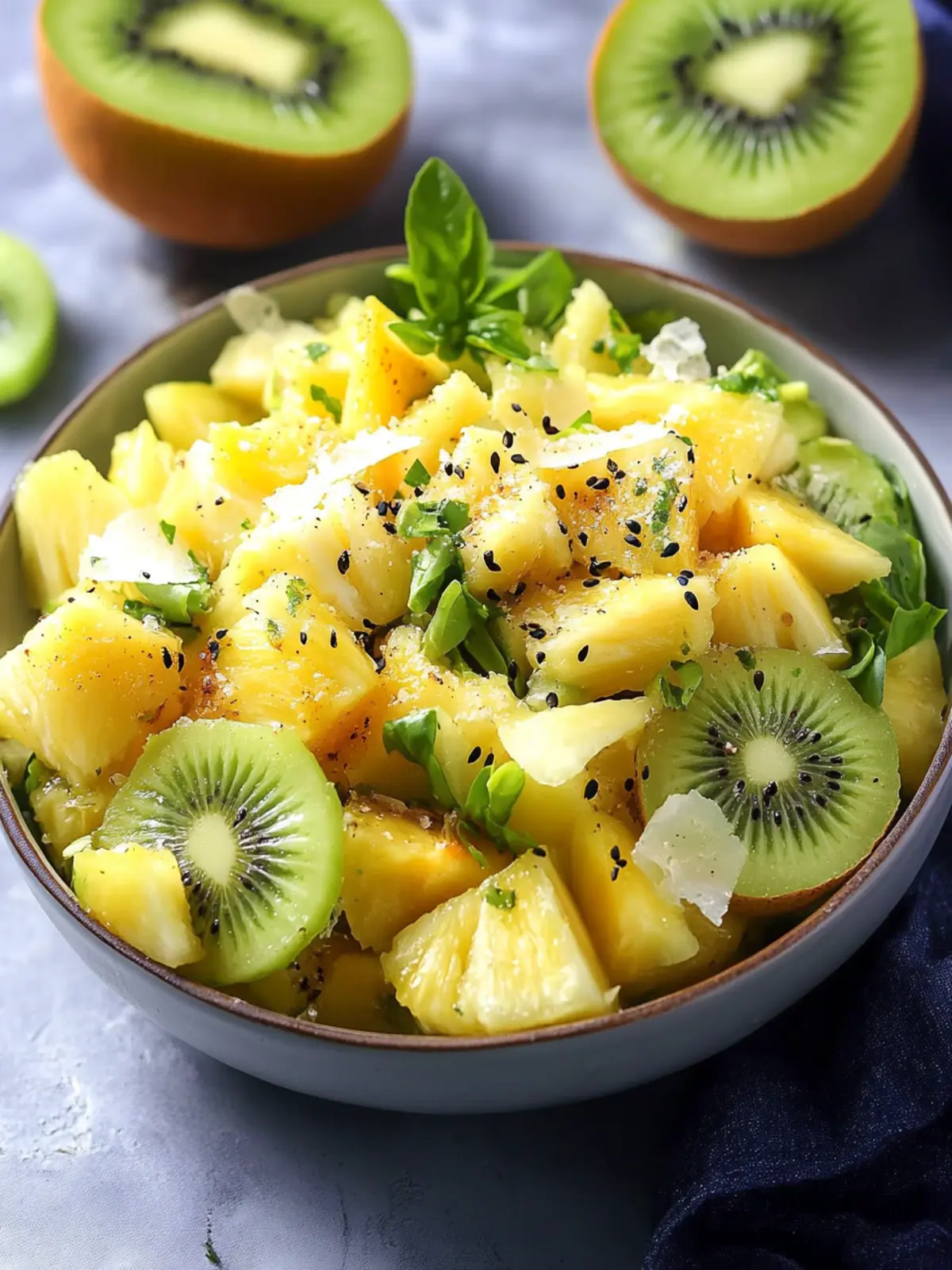 Tropical Pineapple Kiwi Salad for Your Summer Vibe Refresh 2 Pineapple Kiwi Salad