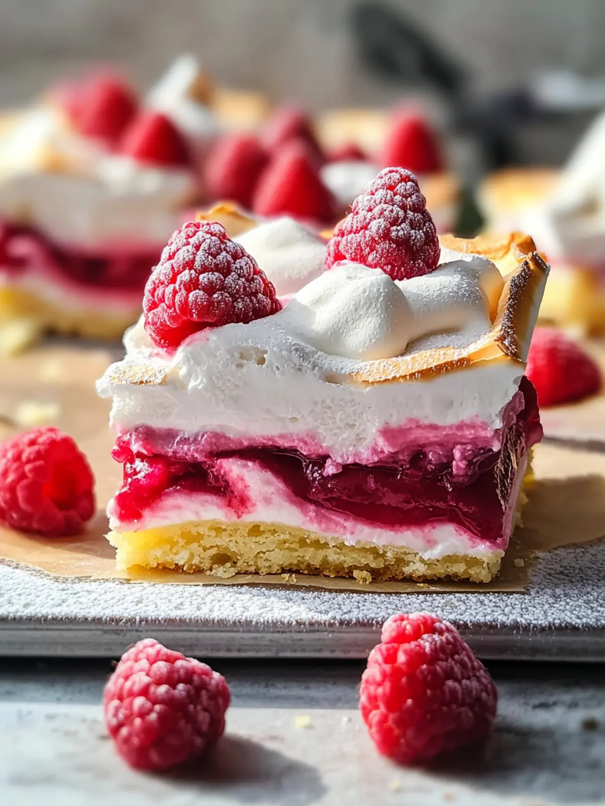 Irresistible Raspberry Meringue Bars for Sweet Tooth Lovers 3 Raspberry Meringue Bars