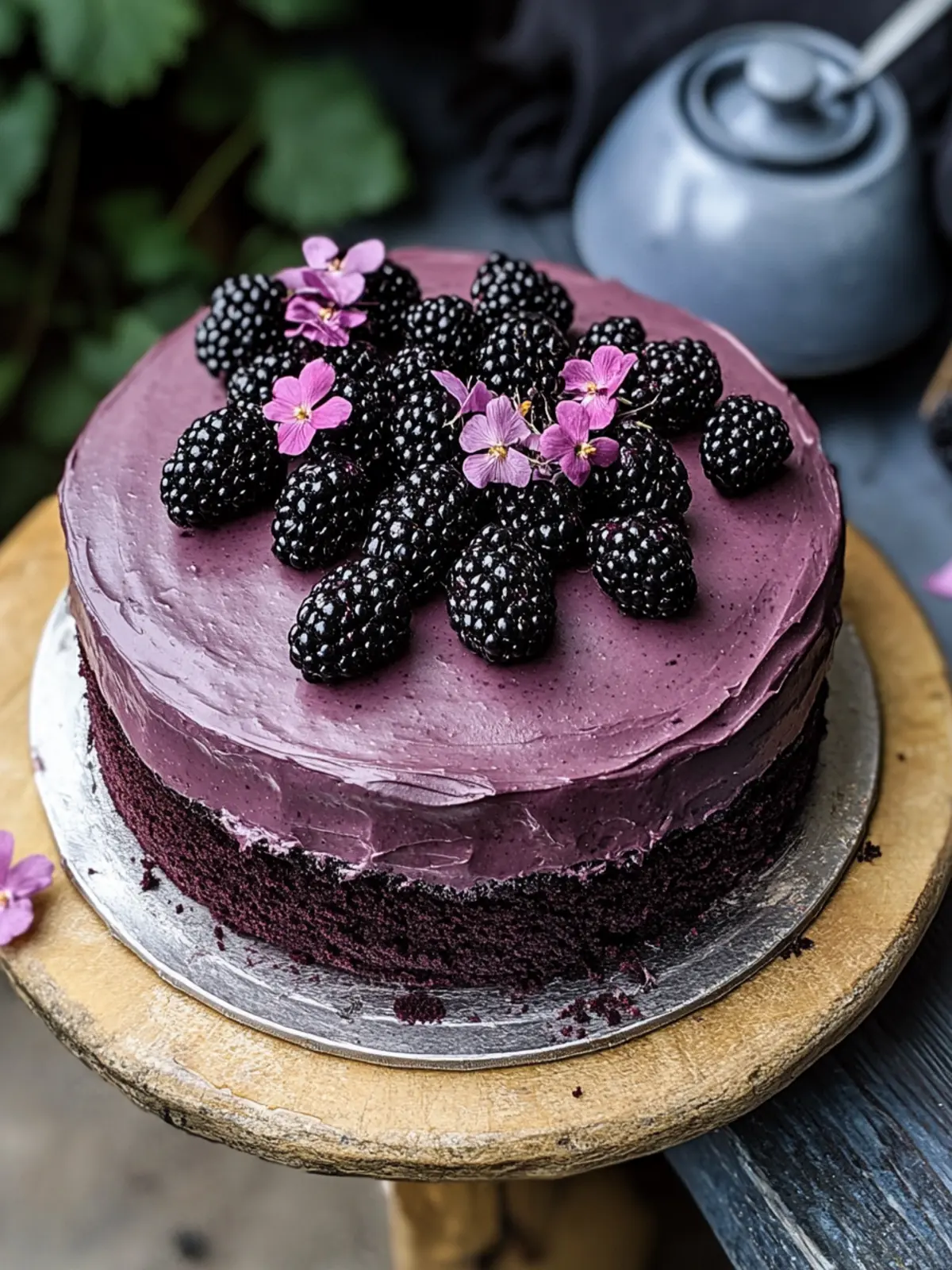 Decadent Blackberry Velvet Gothic Cake for Show-Stopping Desserts 5 Blackberry Velvet Gothic Cake