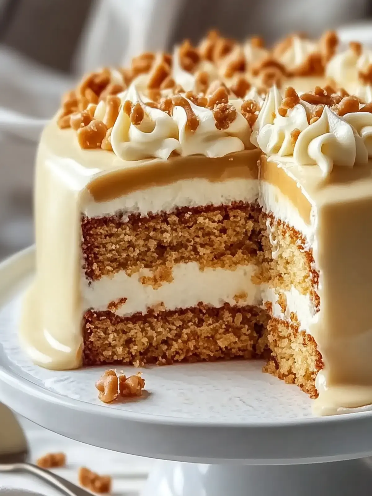 Delicious Butterscotch Crunch Cake for Cozy Celebrations 2 Butterscotch Crunch Cake