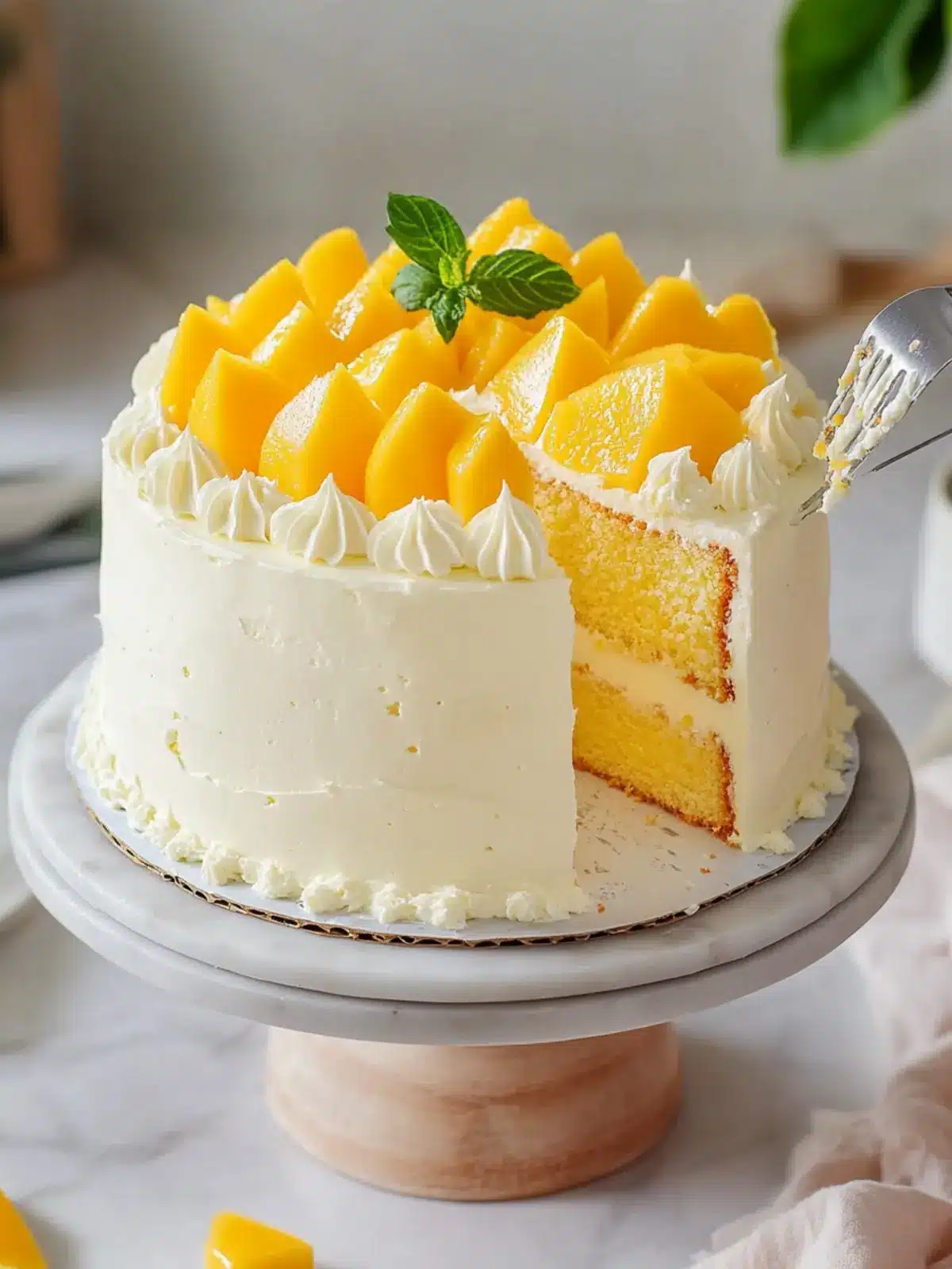 Heavenly Mango Cake That's Light, Fluffy and Oh-So Delicious 4 Mango Cake