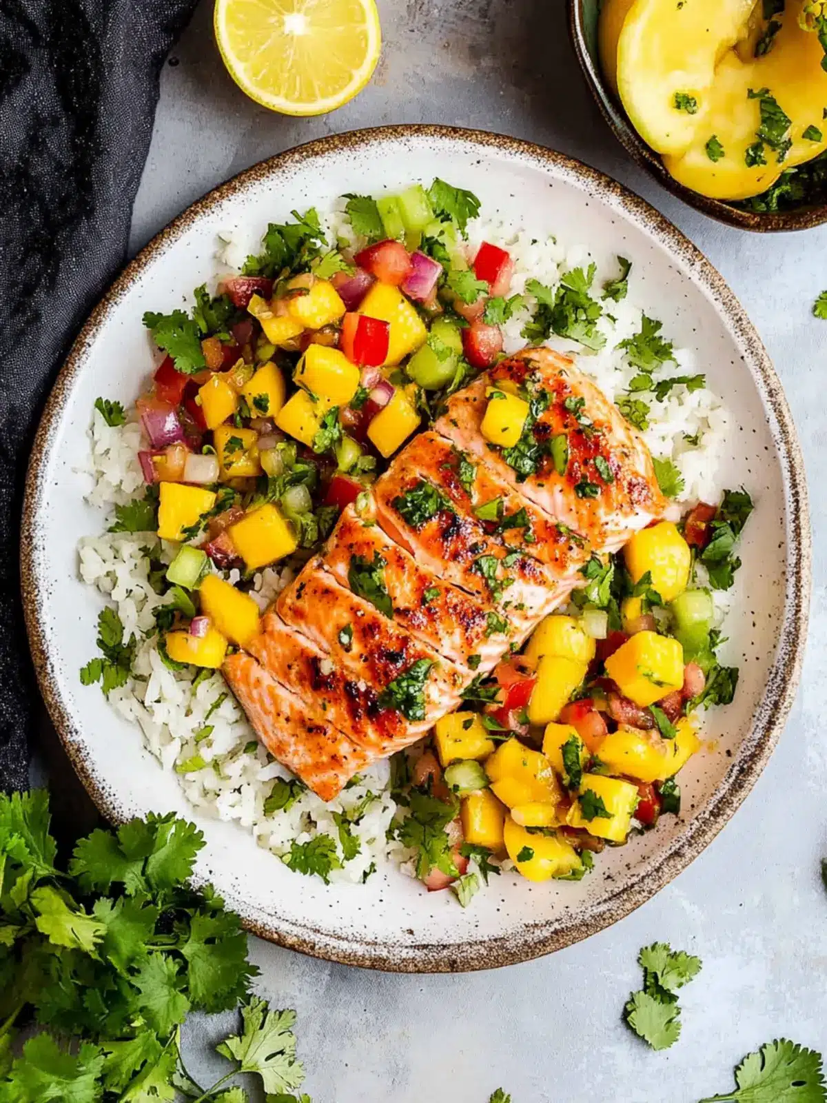 Zesty Salmon with Mango Salsa for Fresh Flavor Dreams 2 Salmon with Mango Salsa