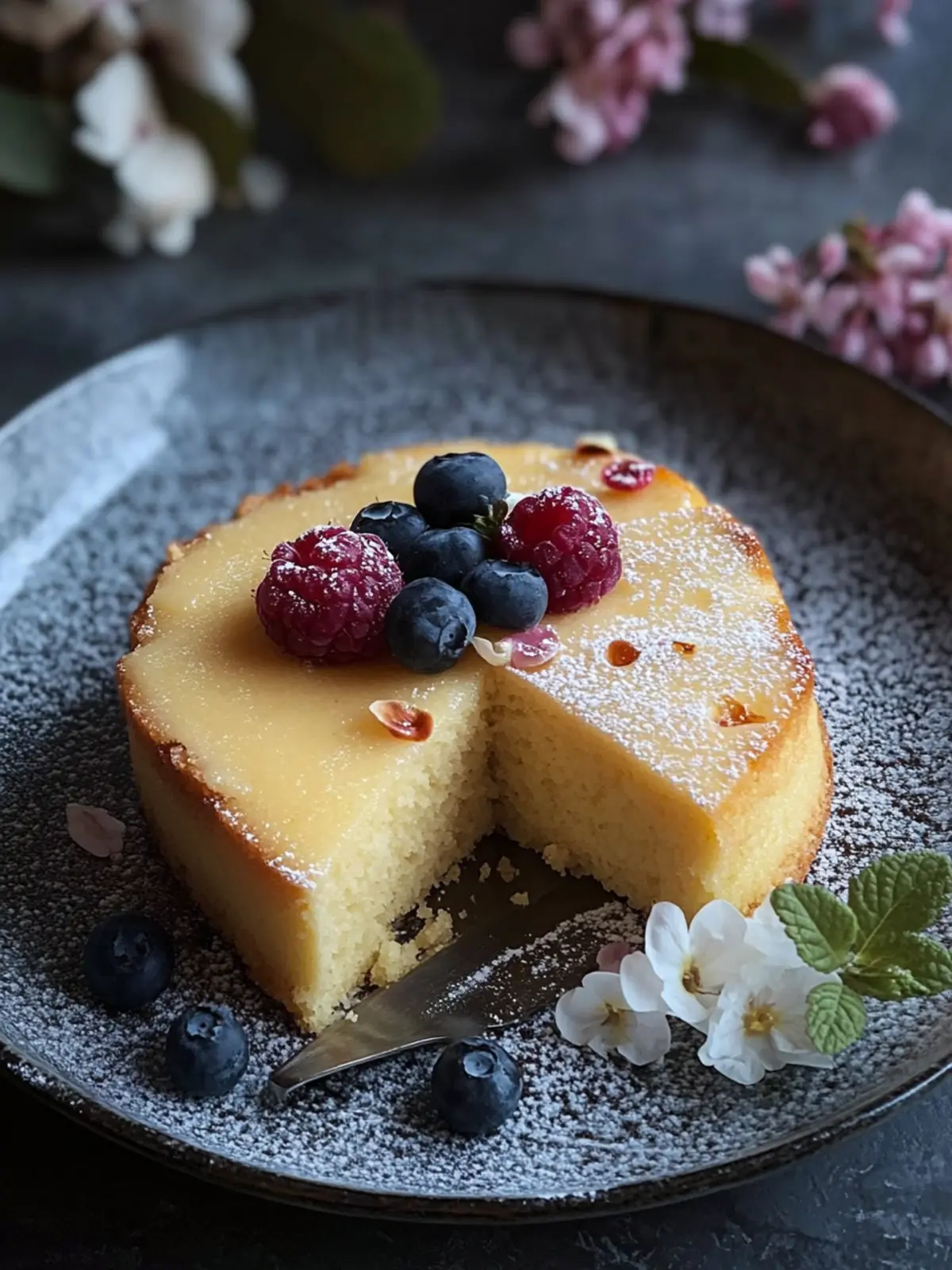 Delicious French Semolina Cake with a Luscious Caramel Glaze 2 french Semolina Cake