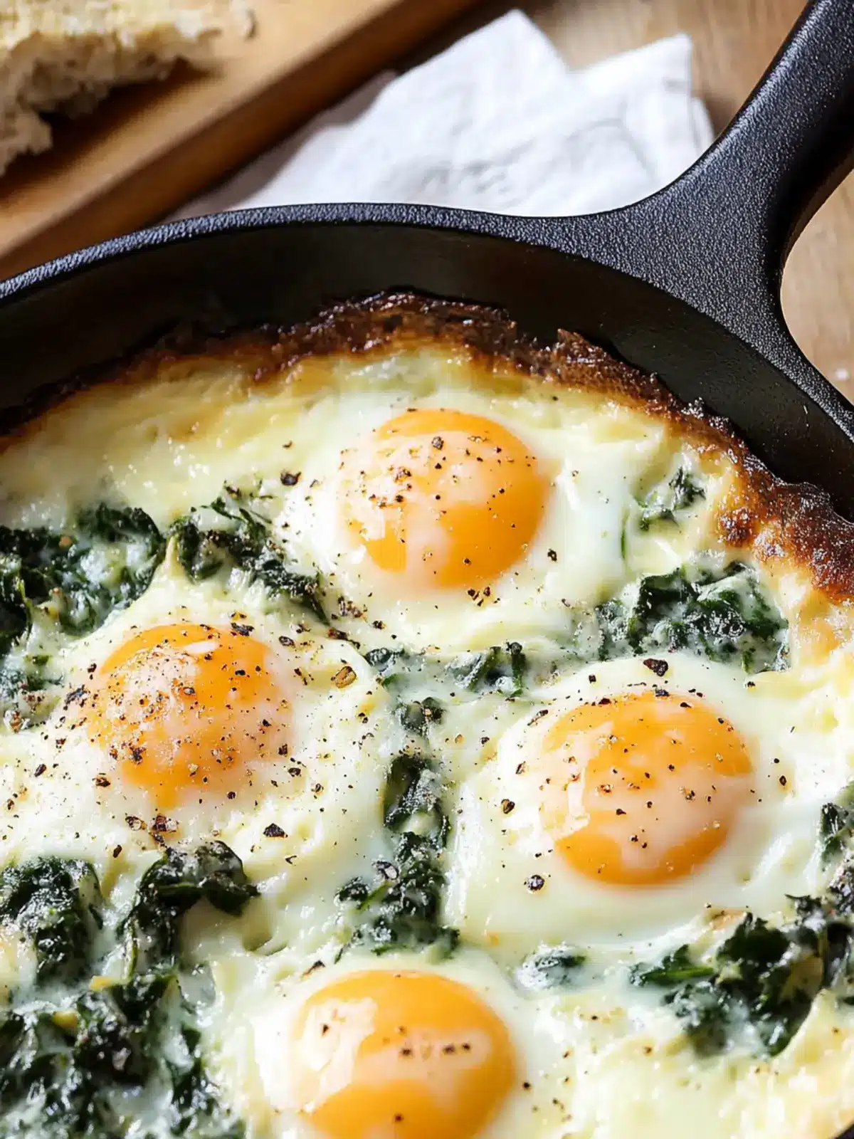 Baked Eggs Florentine: Your Dreamy Creamy Comfort Dish 4 Baked Eggs Florentine