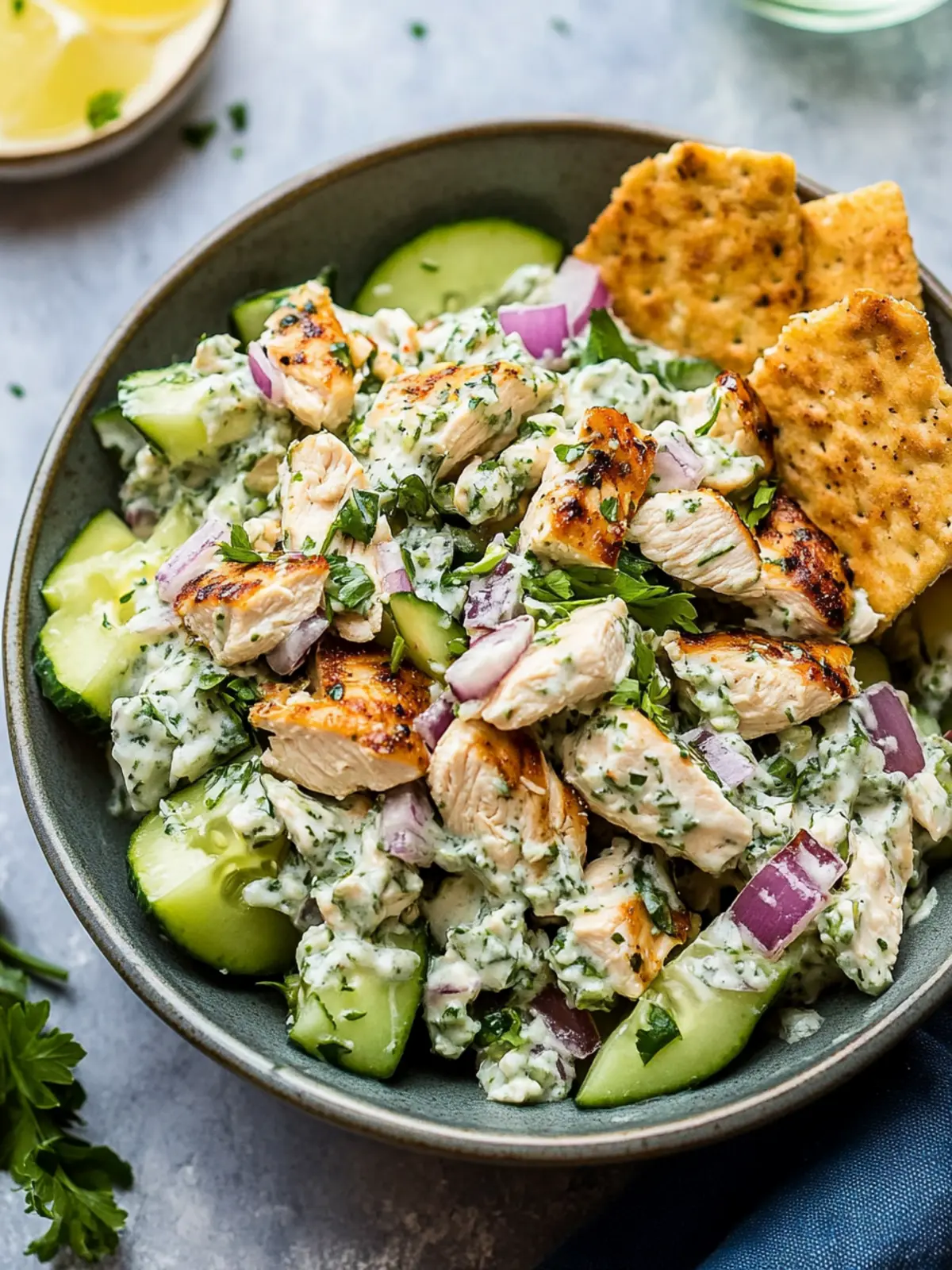 Refreshing Tzatziki Chicken Salad for a Vibrant Meal Upgrade 3 Tzatziki Chicken Salad