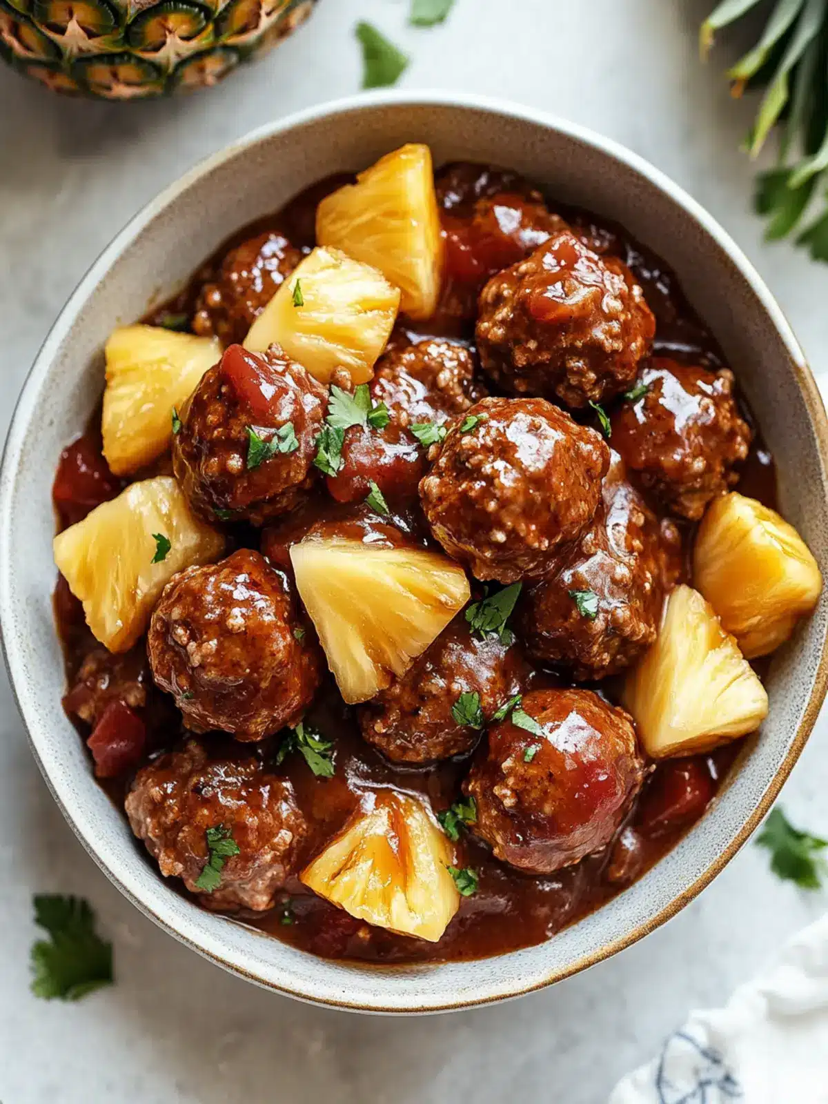 Irresistible Slow Cooker Meatball Pineapple for Easy Gatherings 3 Slow Cooker Meatball Pineapple