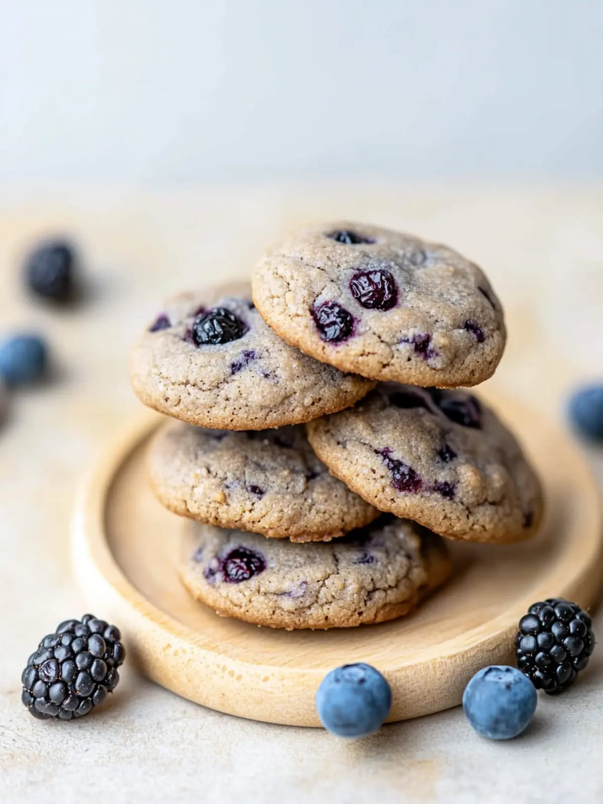 Decadent Blackberry Cookies With a Chocolate Surprise 2 Blackberry Cookies