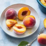 Irresistible Baked Peaches Topped with Creamy Ice Cream 6 Baked Peaches