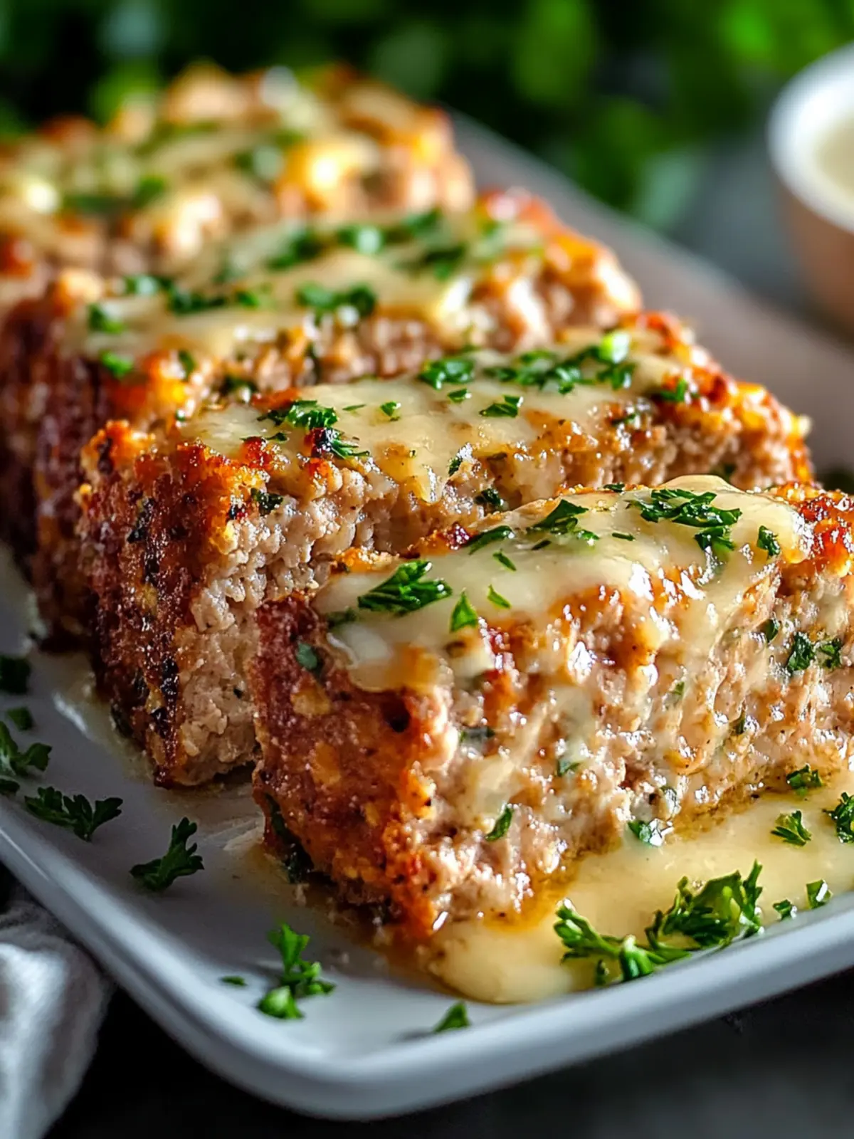 Garlic Parmesan Chicken Meatloaf: Comfort Food Reimagined 2 Garlic Parmesan Chicken Meatloaf
