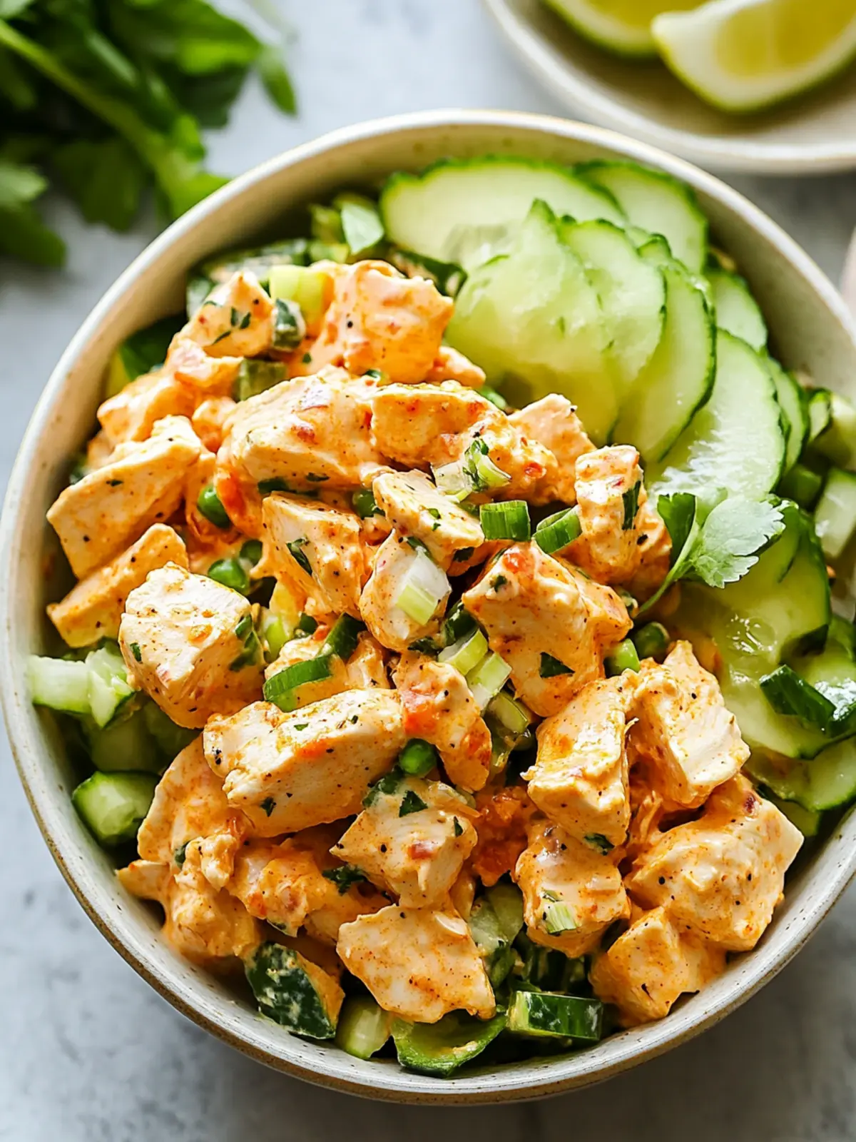 Creamy Veggie-Loaded Buffalo Chicken Salad for Tasty Meal Prep 3 Creamy Veggie-Loaded Buffalo Chicken Salad