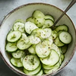 Zesty Cucumber Vinegar Salad Perfect for Quick, Fresh Bites 8 Cucumber Vinegar Salad