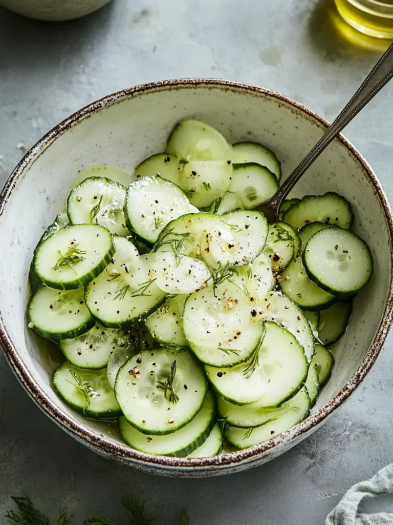 Cucumber Vinegar Salad