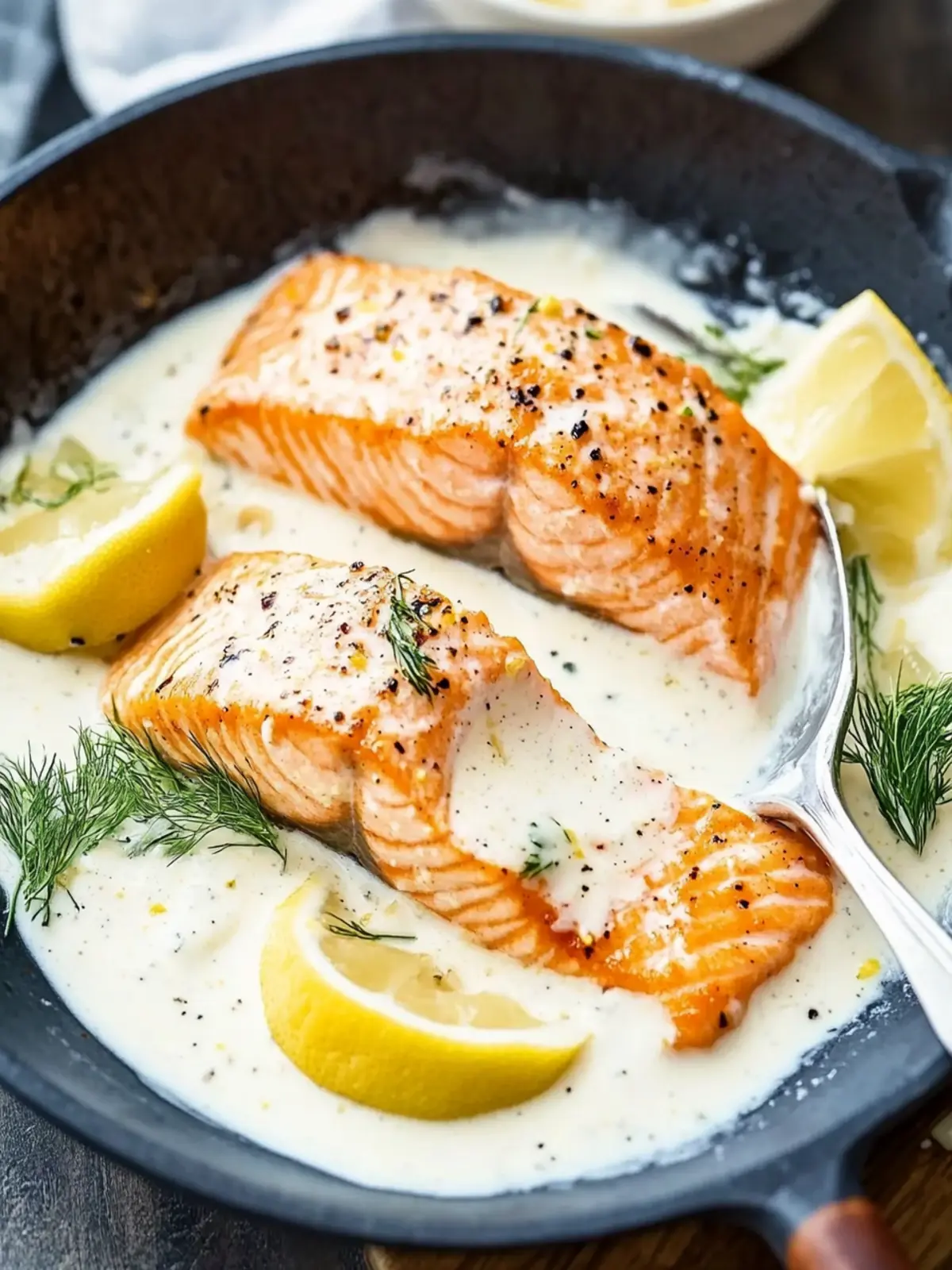 Savory Salmon With Lemon Cream Sauce That Will Wow You 3 Salmon With Lemon Cream Sauce