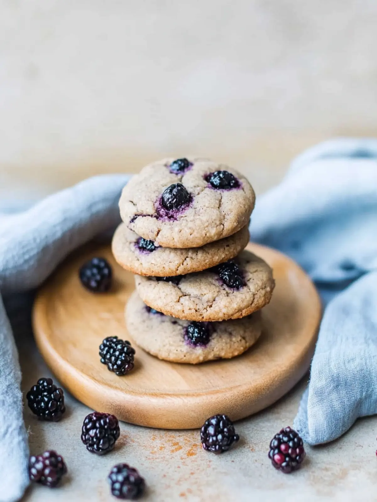Decadent Blackberry Cookies With a Chocolate Surprise 4 Blackberry Cookies
