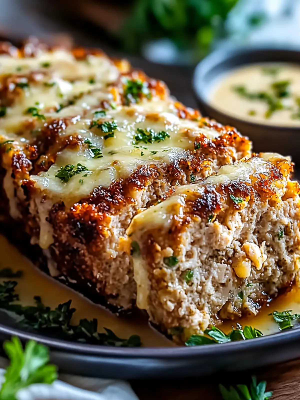 Garlic Parmesan Chicken Meatloaf: Comfort Food Reimagined 4 Garlic Parmesan Chicken Meatloaf