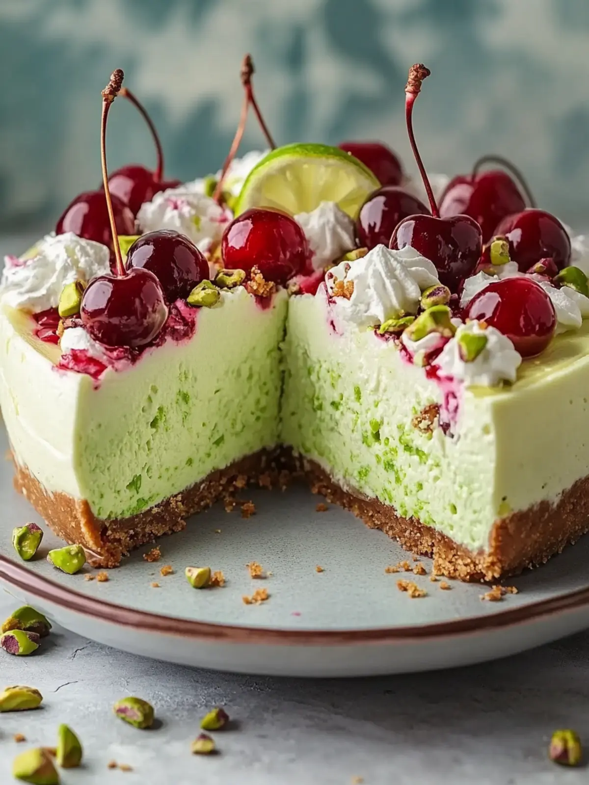 Lemon-Lime Cherry Pistachio Cheesecake for Joyful Gatherings 3 Lemon-Lime Cherry Pistachio Cheesecake