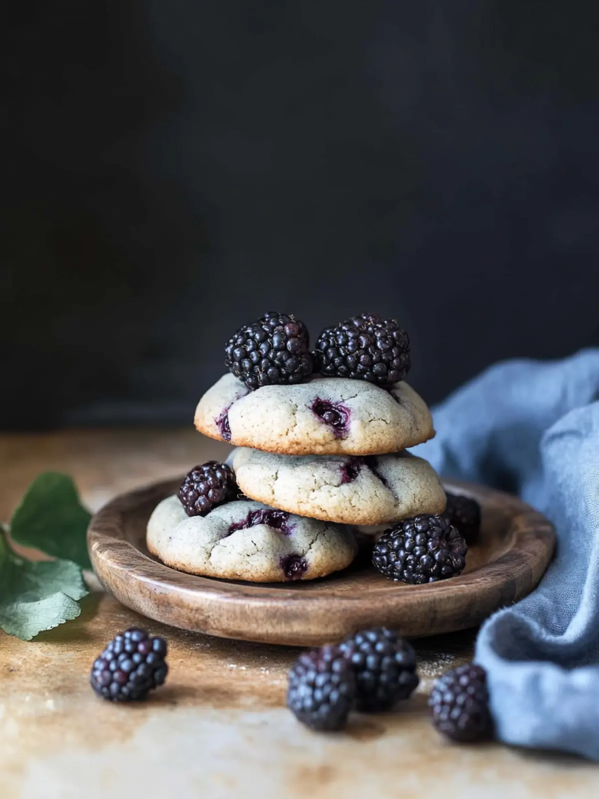 Decadent Blackberry Cookies With a Chocolate Surprise 3 Blackberry Cookies