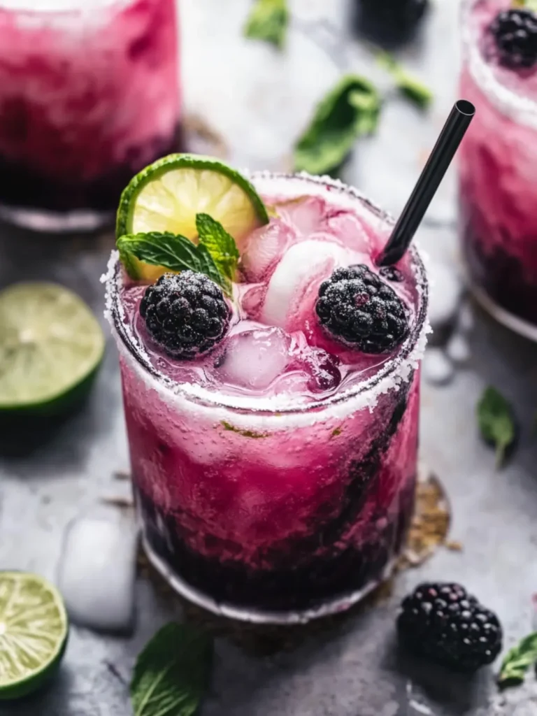 Creamy Blackberry Coconut Mojito