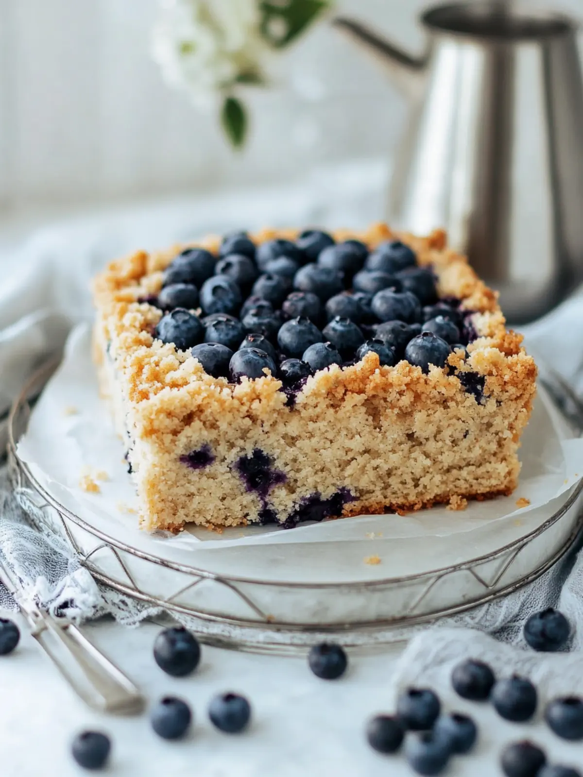 Delicious Blueberry Coffee Cake with Buttery Streusel Topping 4 Blueberry Coffee Cake