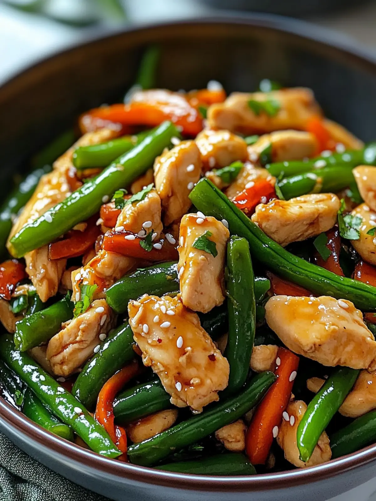 Savory Green Bean Chicken Stir Fry Ready in Just 30 Minutes 2 Green Bean Chicken Stir Fry