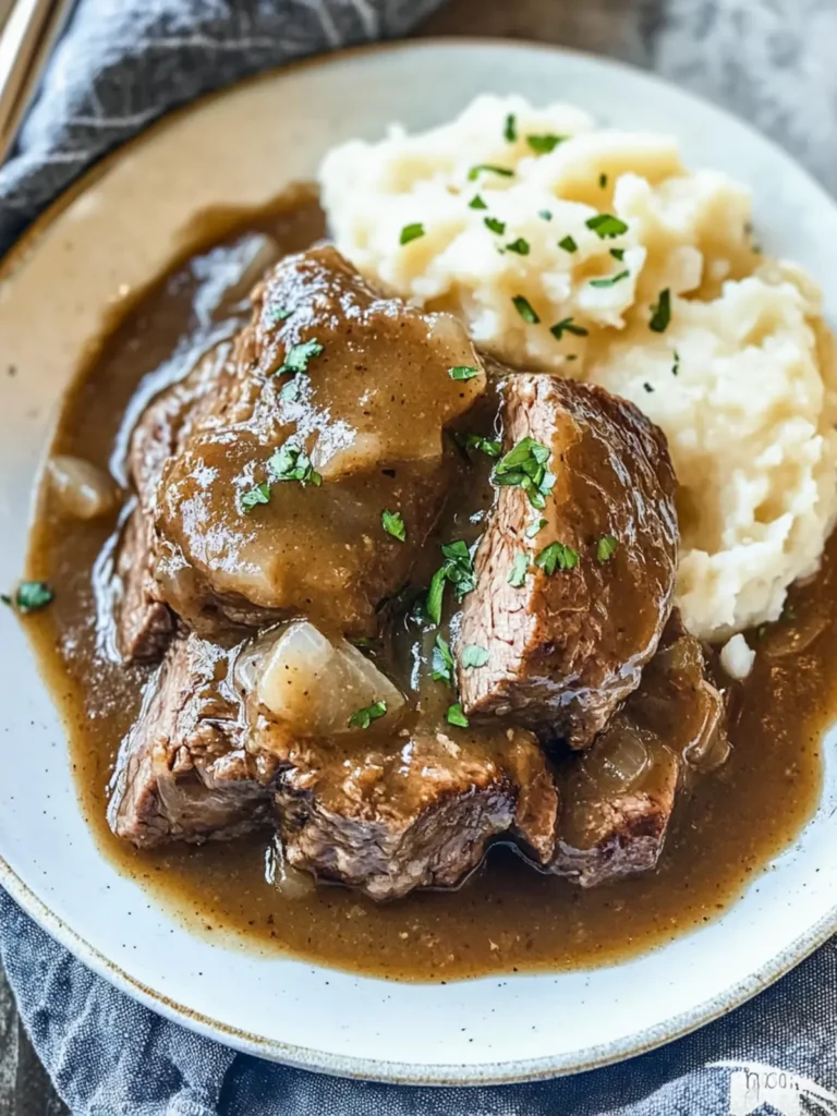 Crock Pot Cube Steak with Gravy
