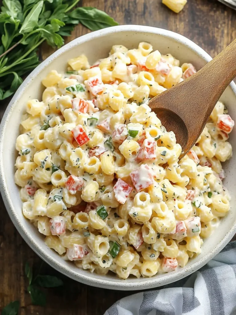 Creamy Ditalini Pasta Salad