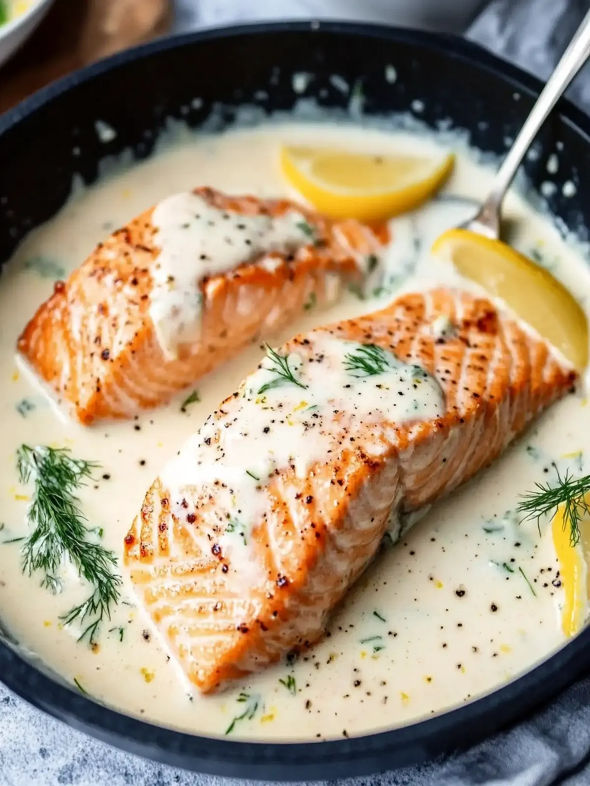 Savory Salmon With Lemon Cream Sauce That Will Wow You 4 Salmon With Lemon Cream Sauce