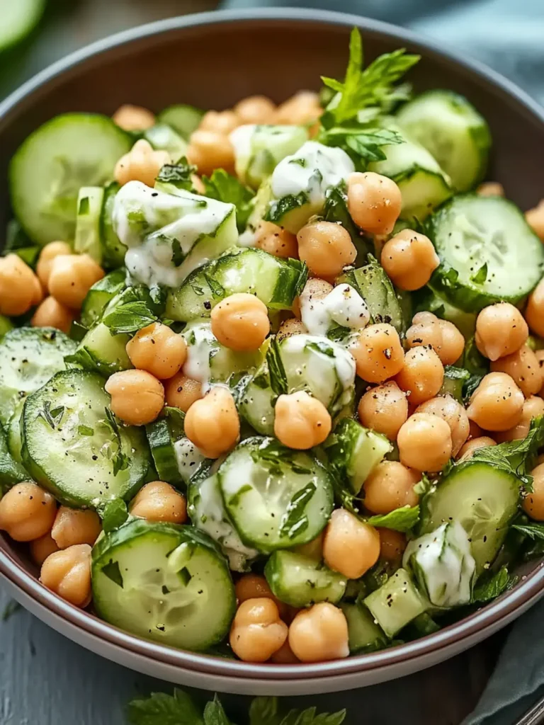 Chickpea Cucumber Salad